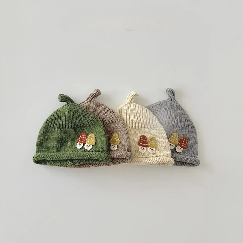 Gorro de seta bebé invierno térmico diseño dulce recién nacido - imagen 2