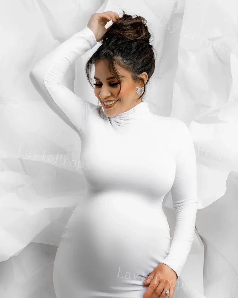 Look de maternidad para fiesta de bienvenida de bebé