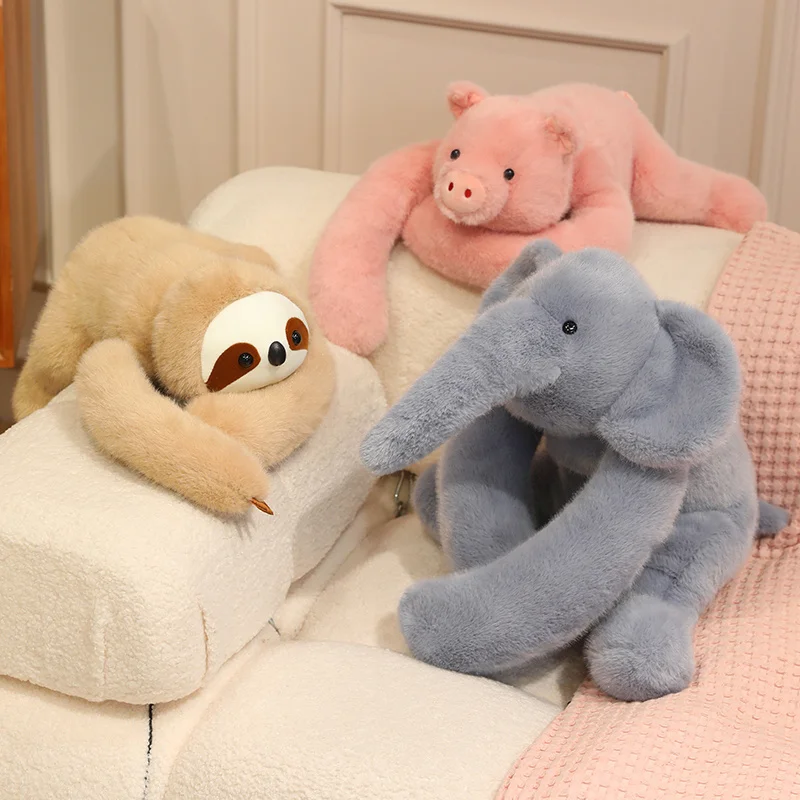 Peluche almohada de brazos largos y respaldo suave para cama y sofá - imagen 3