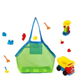 Bolsa de playa malla infantil, portátil y resistente