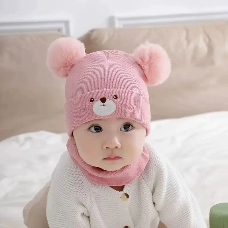 Bufanda a juego con gorro de bebé