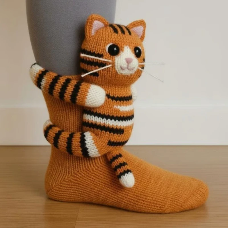 Calcetines de animales 3D cálidos para otoño e invierno - imagen 2