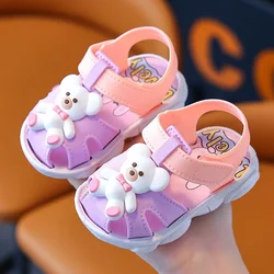 Sandalias de bebé antideslizantes en goma suave para niños y niñas