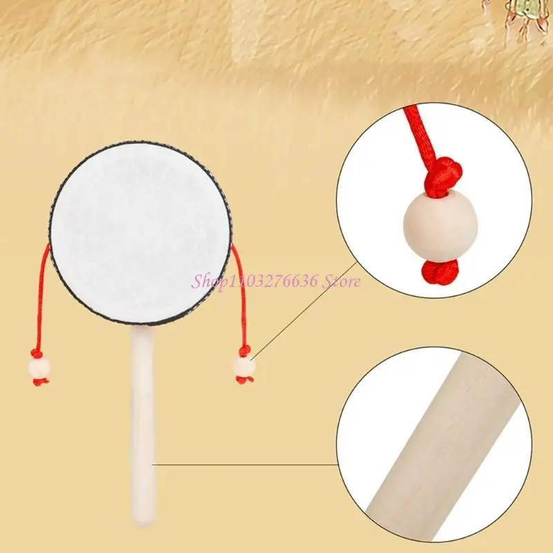 Sonajero de madera tradicional para bebé recién nacido, educativo - imagen 5