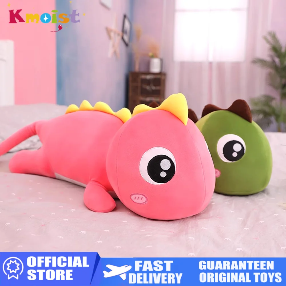 Peluche de dinosaurio largo y suave para niños y niñas, almohada - imagen 3