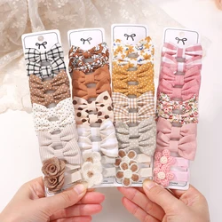 Set 10 lazos infantiles - Pasadores suaves para cabello de niña