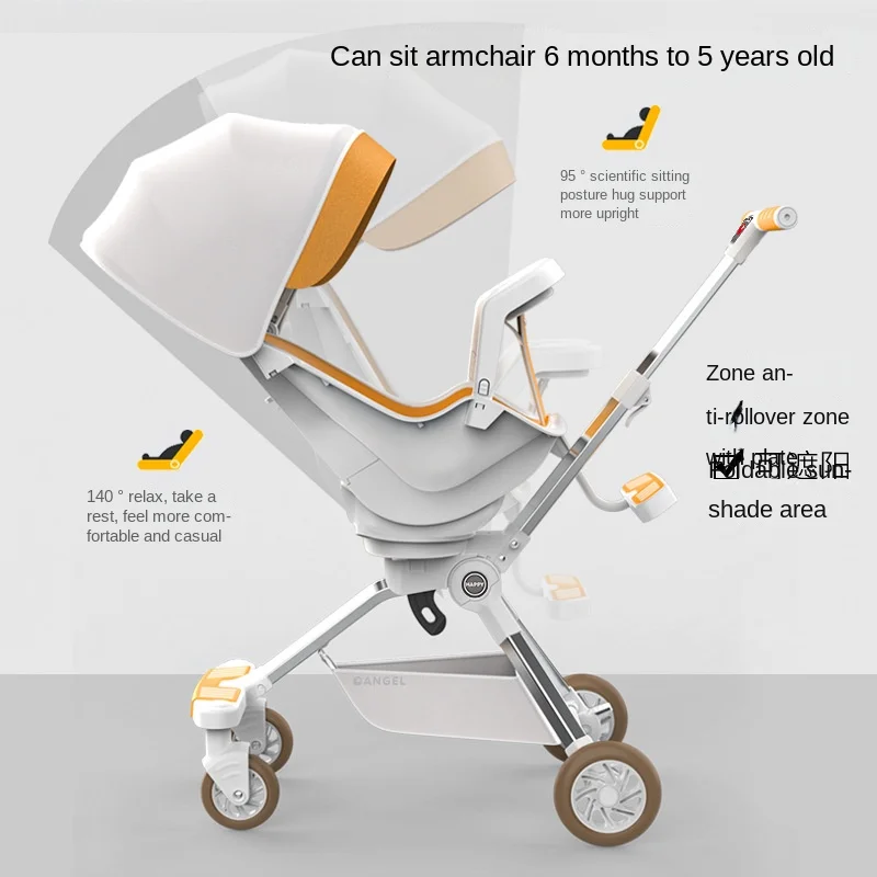 Cochecito LazyChild ligero y plegable – Seguro y cómodo - imagen 3