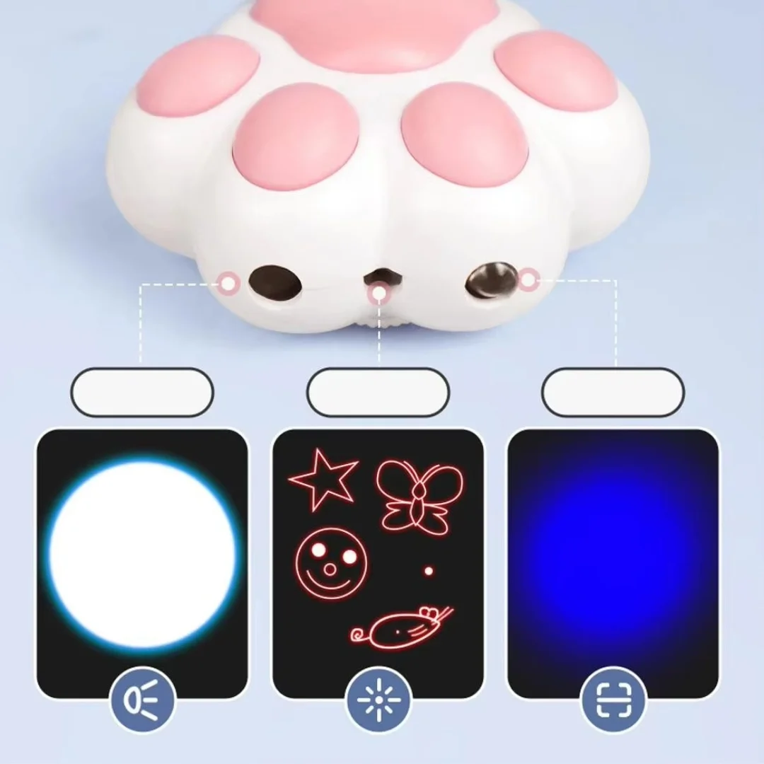 Juguete rompecabezas infrarrojos para gatos recargable USB con luz - imagen 3