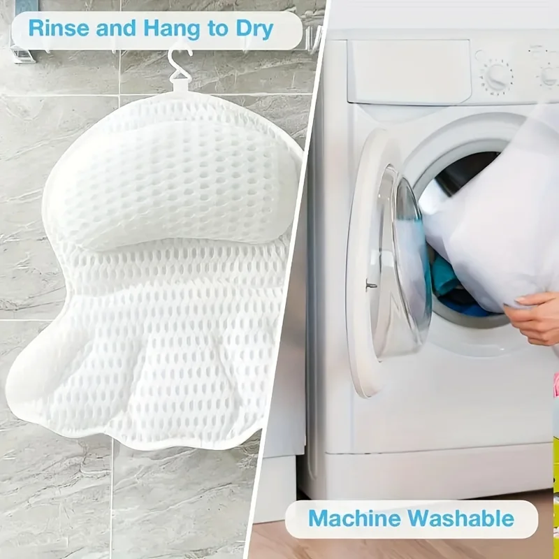Almohada de baño con estructura de malla de aire 3D