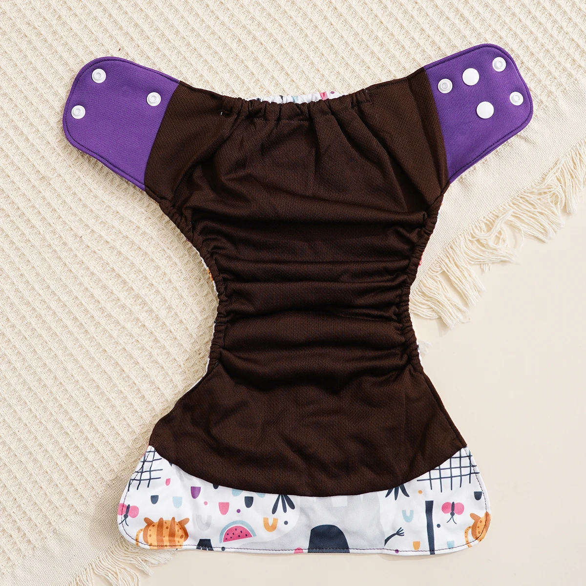 Elinfant pañales de tela reutilizables ajustados impermeables - imagen 5