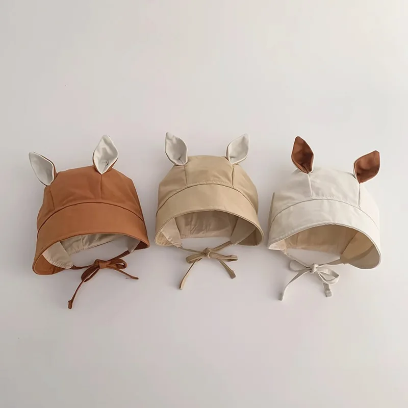 Sombrero de sol para bebé con orejas de conejo – Protección UV - imagen 4