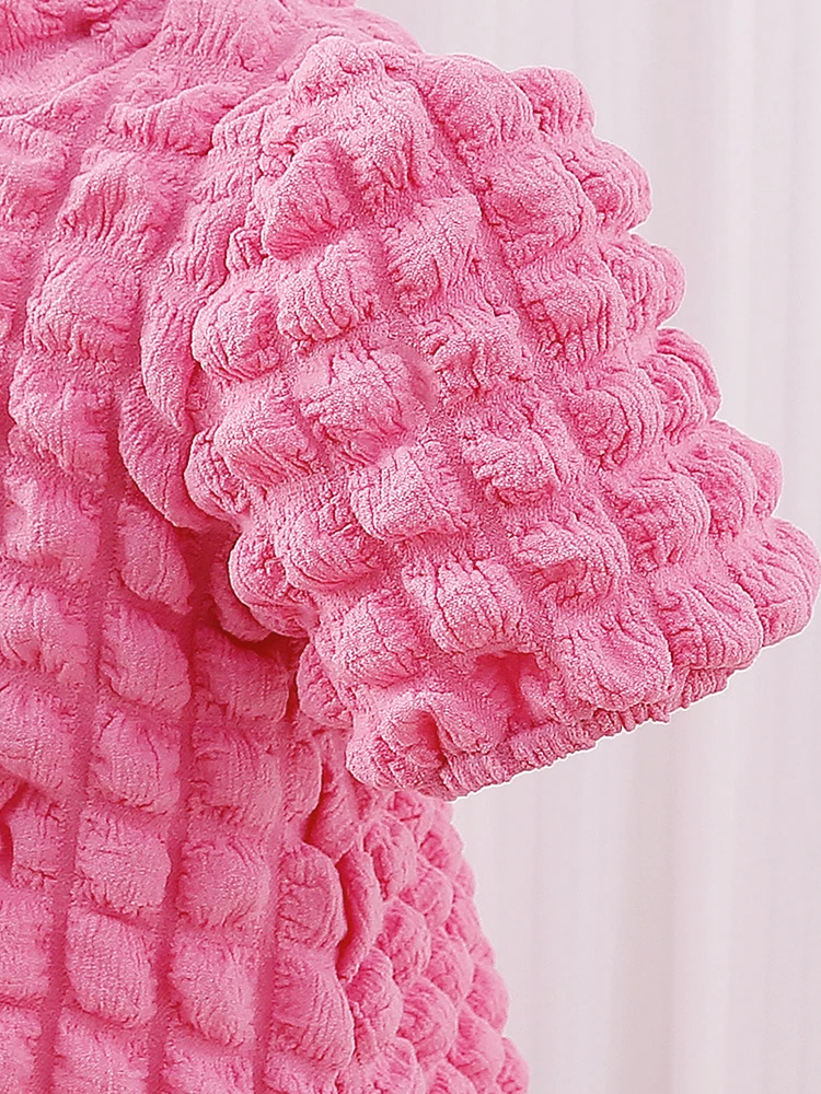 Vestido de princesa para niña con falda y mangas burbuja – Verano - imagen 4
