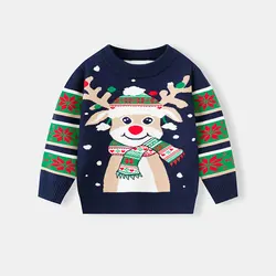 Jersey de Navidad infantil de manga larga con dibujo
