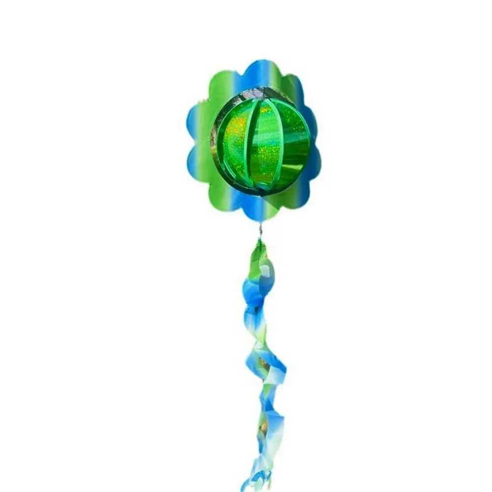 Bola de flores colorida, molino de viento de hortensia