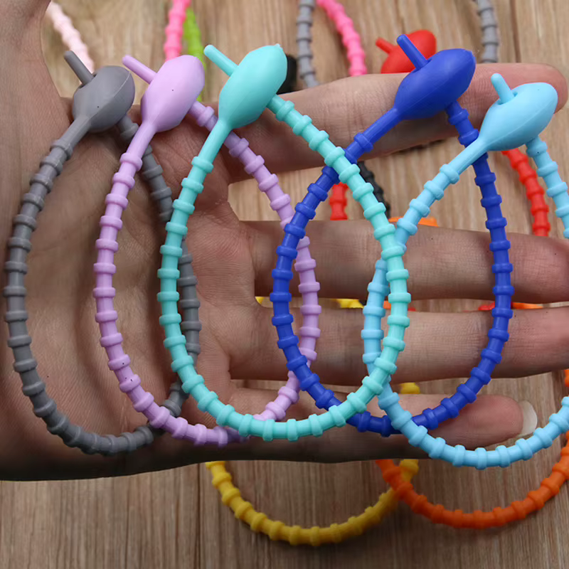 VVOCCi Bridas de silicona reutilizables para cables – universales - imagen 3