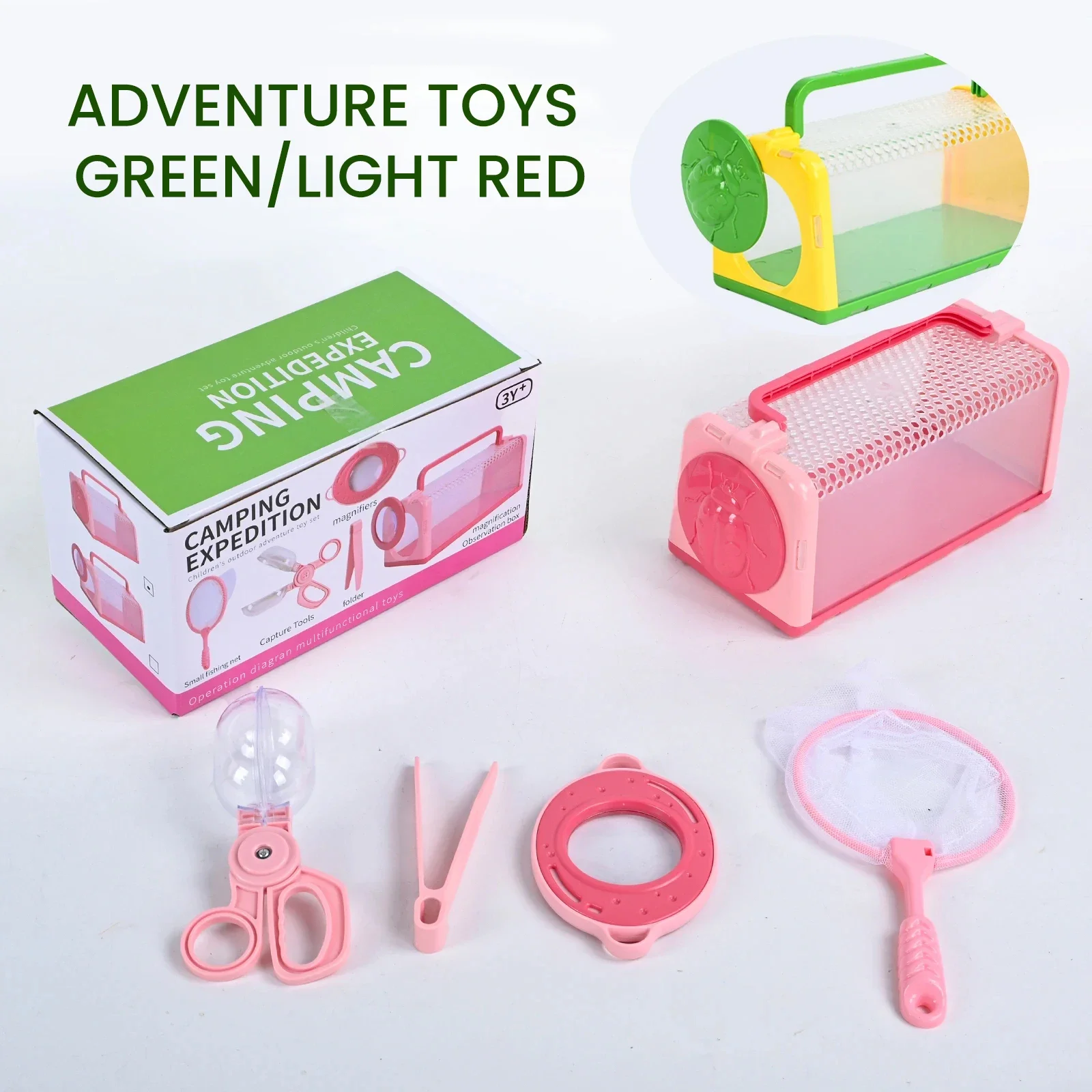 Caja de observación de insectos con red y lupa para niños - imagen 4