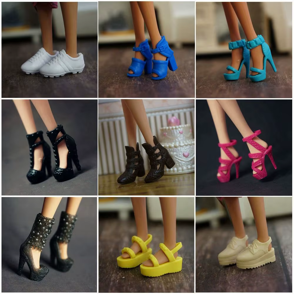 Zapatos de tacón altomulticolor para muñeca