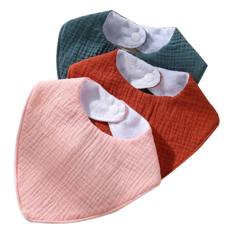 Baberos de algodón natural bebé confort eructar absorbente resistente