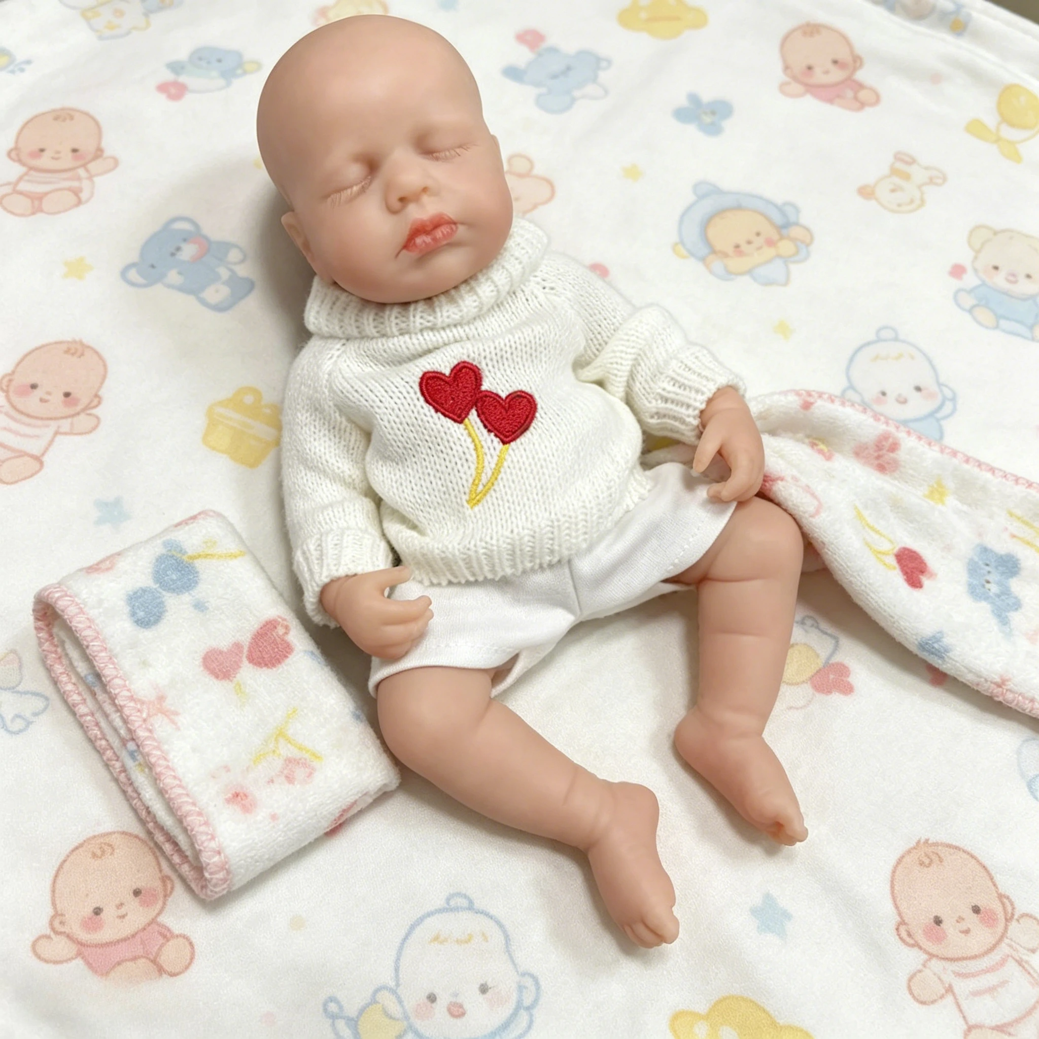 Muñeca Reborn Loulou de silicona platino, aspecto realista tacto suave - imagen 2