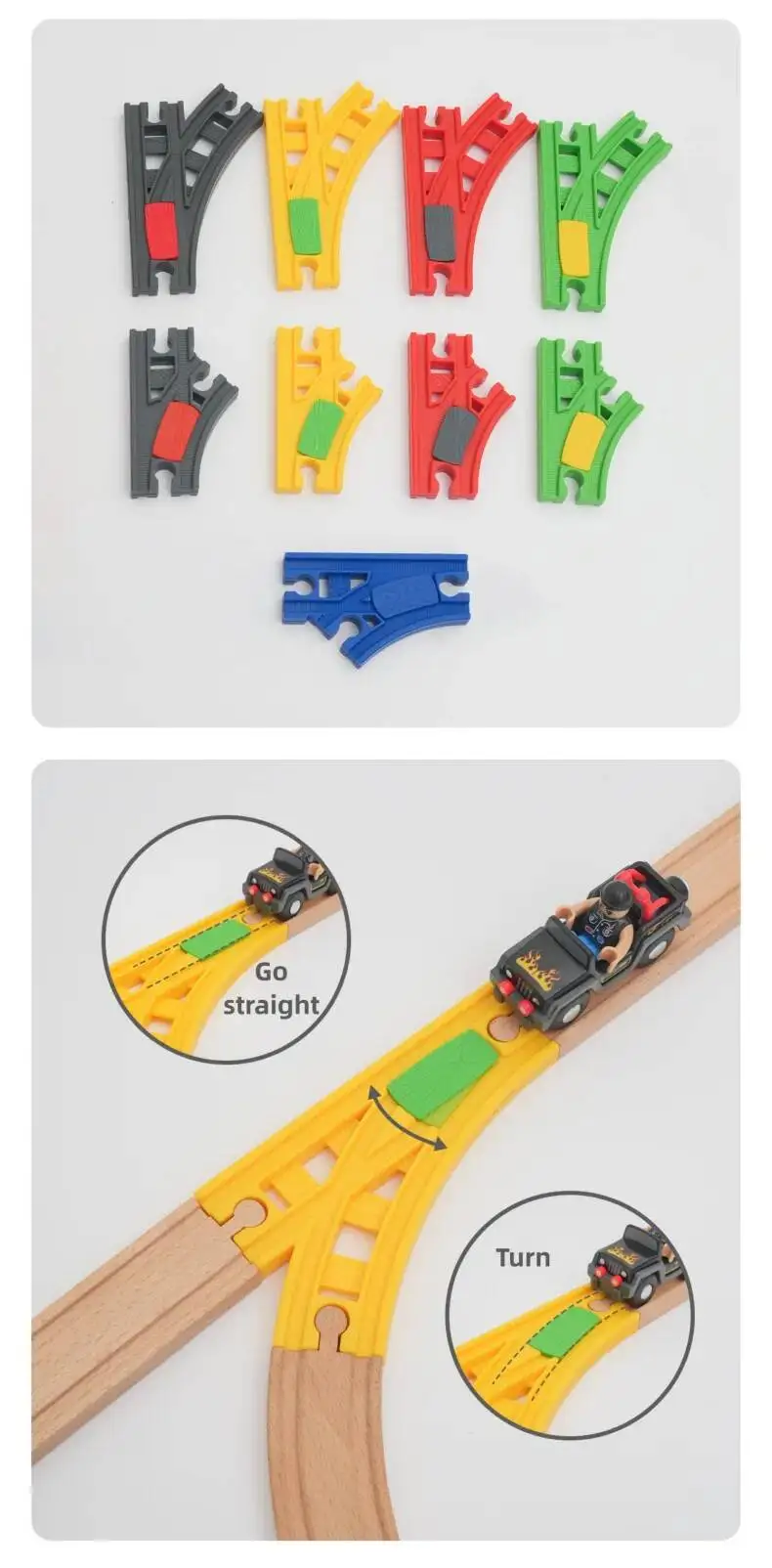 Comparativa con vías de madera estándar