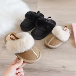 Zapatillas de casa antideslizantes en algodón cálidas color liso