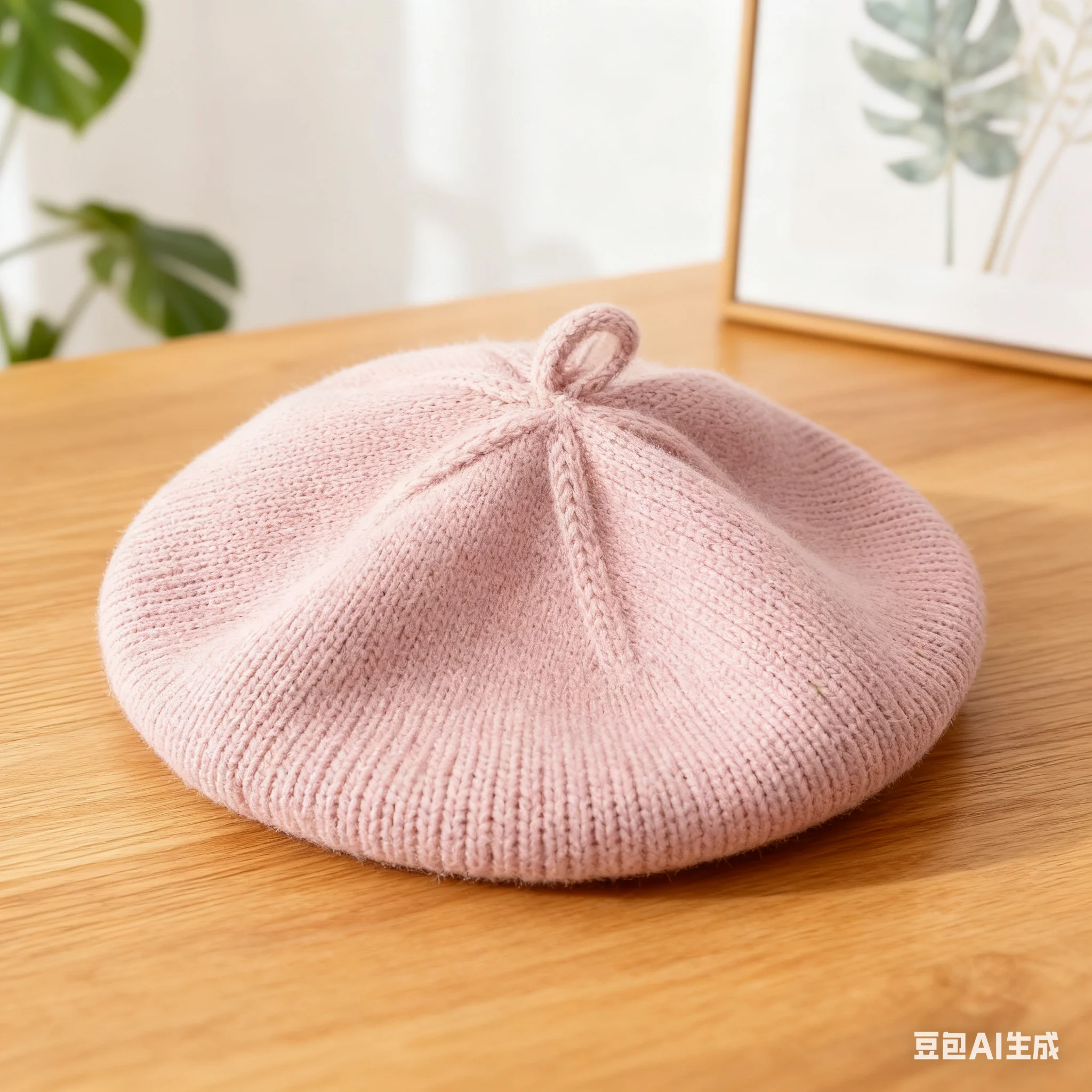 QX2D Gorro de bebé color sólido Otoño - imagen 2