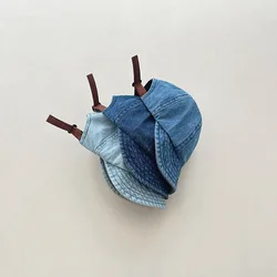 Gorra béisbol mezclilla infantil estilo retro ajustable