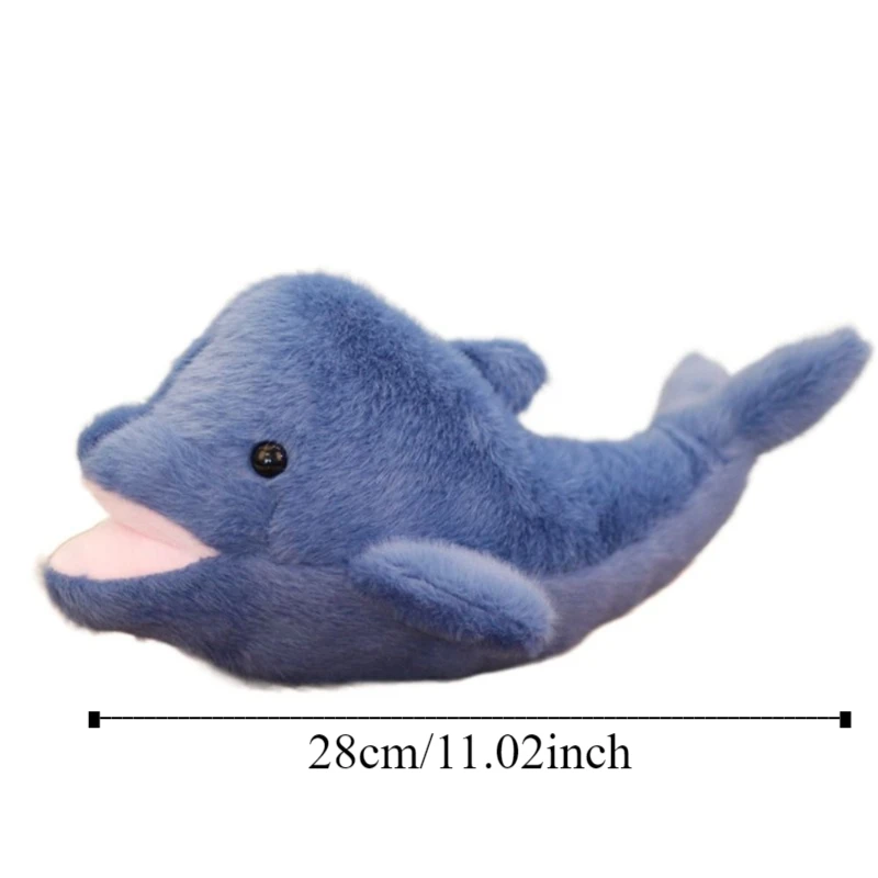 Peluche delfín suave de algodón, animal marino esponjoso hecho a mano - imagen 5