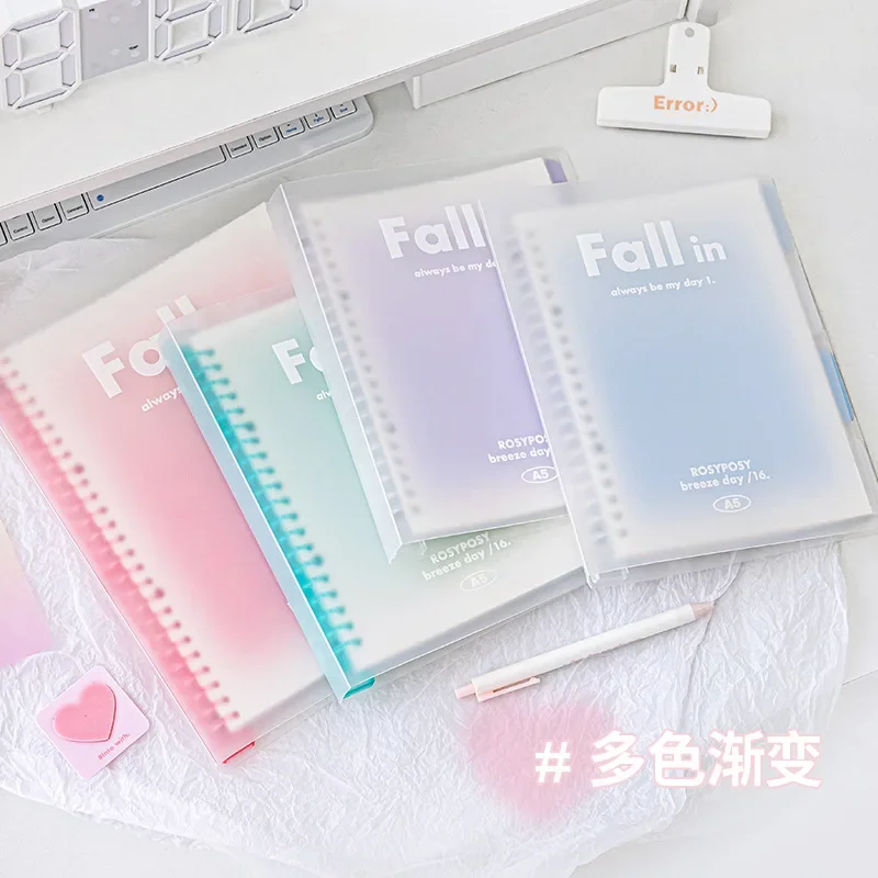 Cuaderno A5 con funda degradada transparente – Diario de recortes - imagen 4