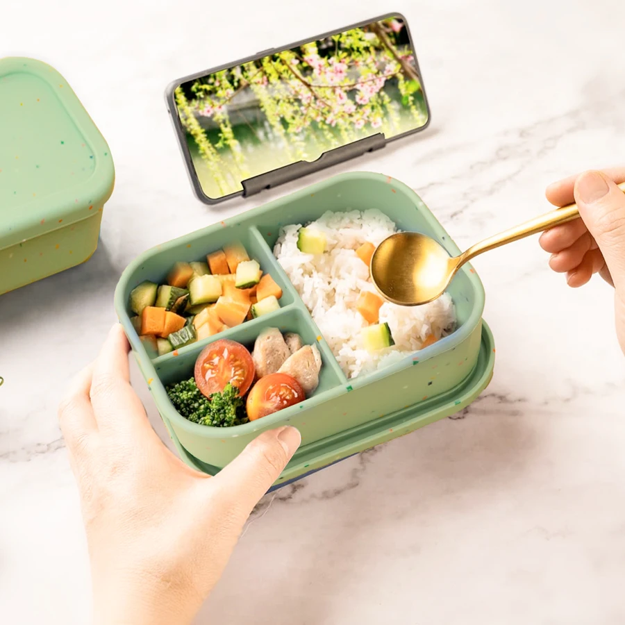 KidSilicone tazón portátil para bebé - Bento - imagen 2