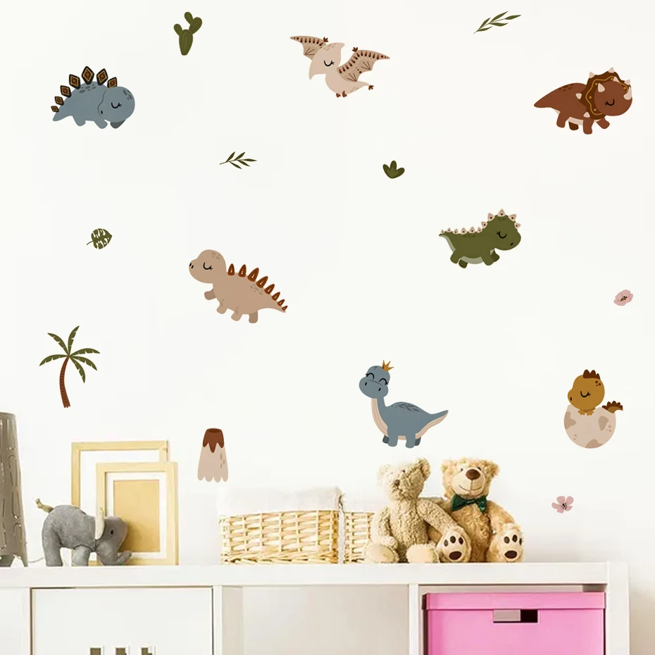 Pegatinas infantiles de pared con dinosaurios para habitación - imagen 4