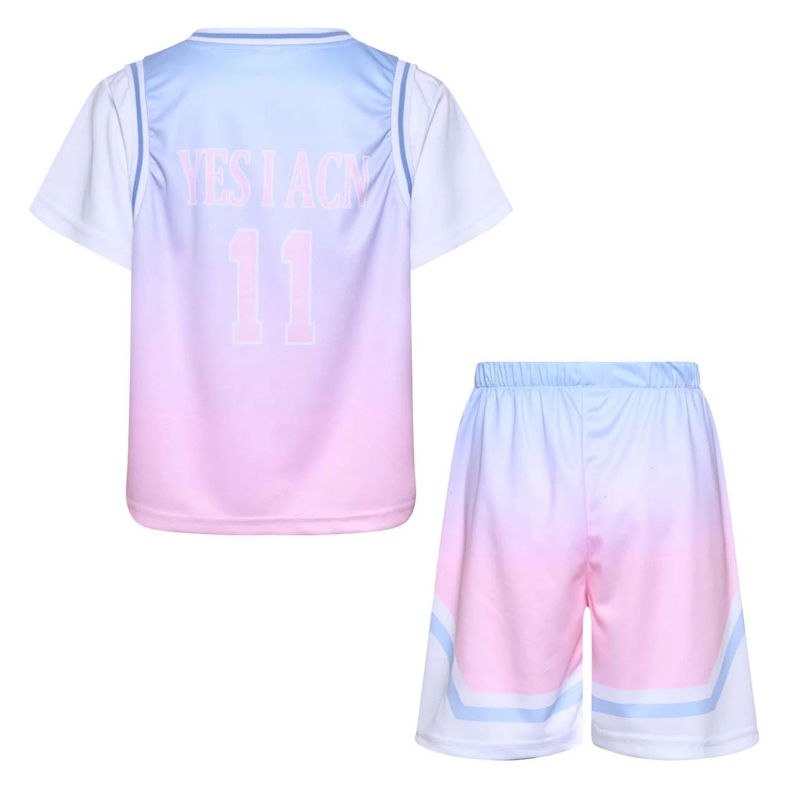 Conjunto deportivo de baloncesto para niñas: camisetas y pantalones cortos - imagen 2