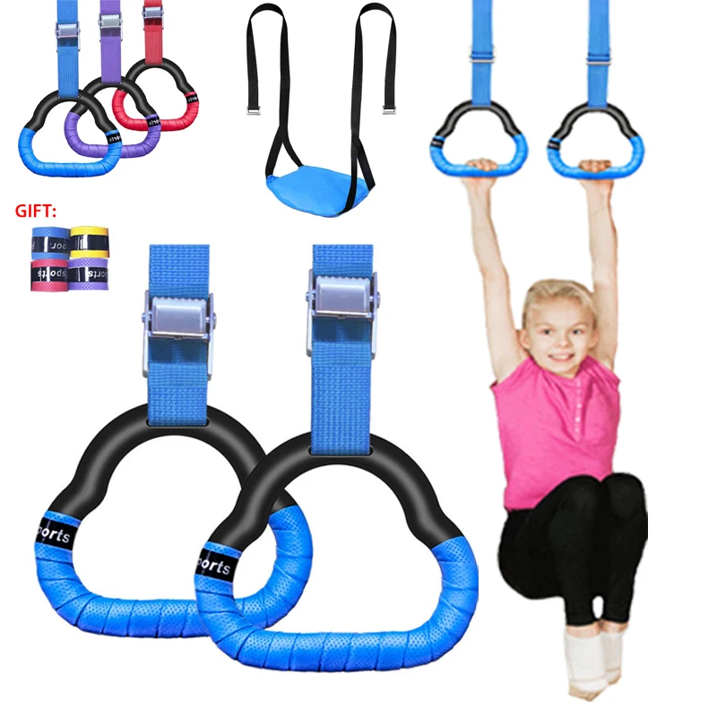 Anillas de gimnasia infantiles – Columpio con correas ajustables