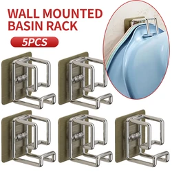 Ganches adhesivos para pared de acero inoxidable sin taladrar