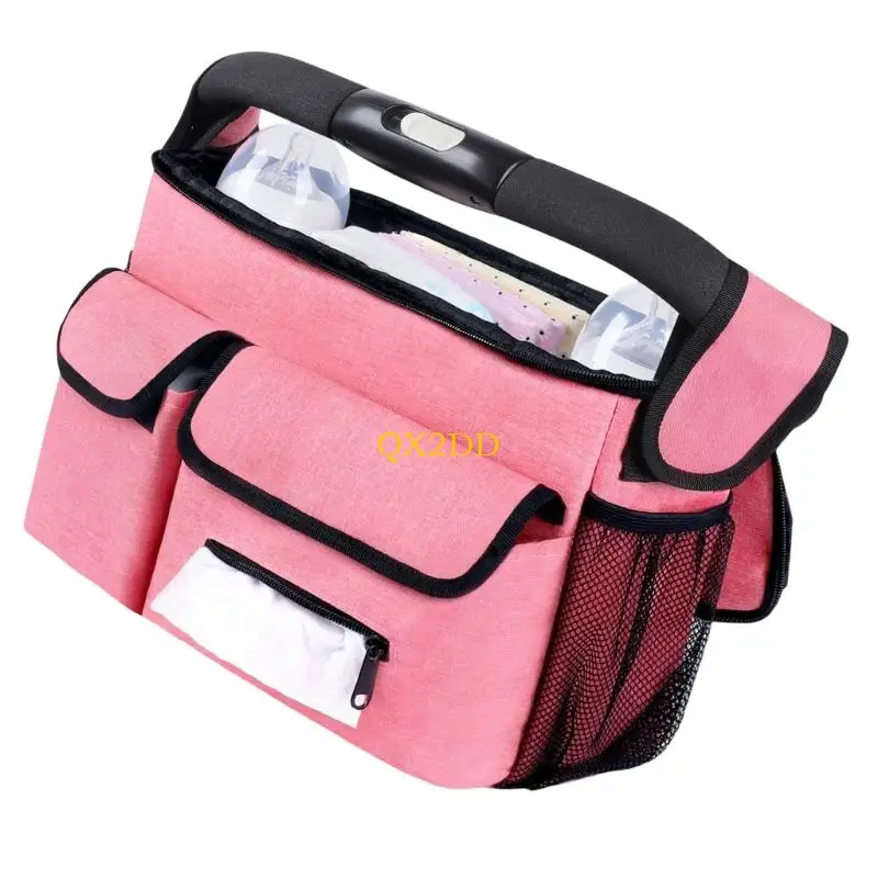 QX2D bolsa colgante para carrito de bebé con correas ajustables - imagen 3