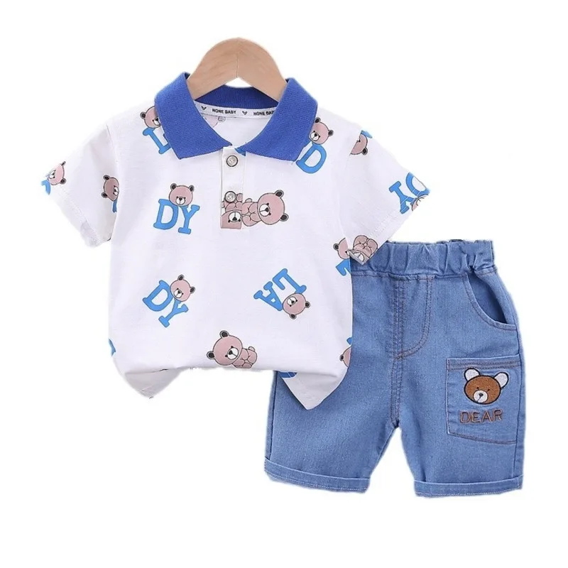 Conjunto ropa de verano para bebé camiseta dibujos - imagen 3