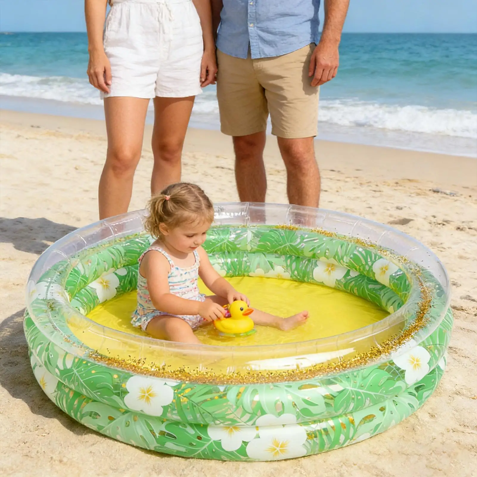 Piscina infantil redonda inflable de PVC para jardín y patio trasero - imagen 2
