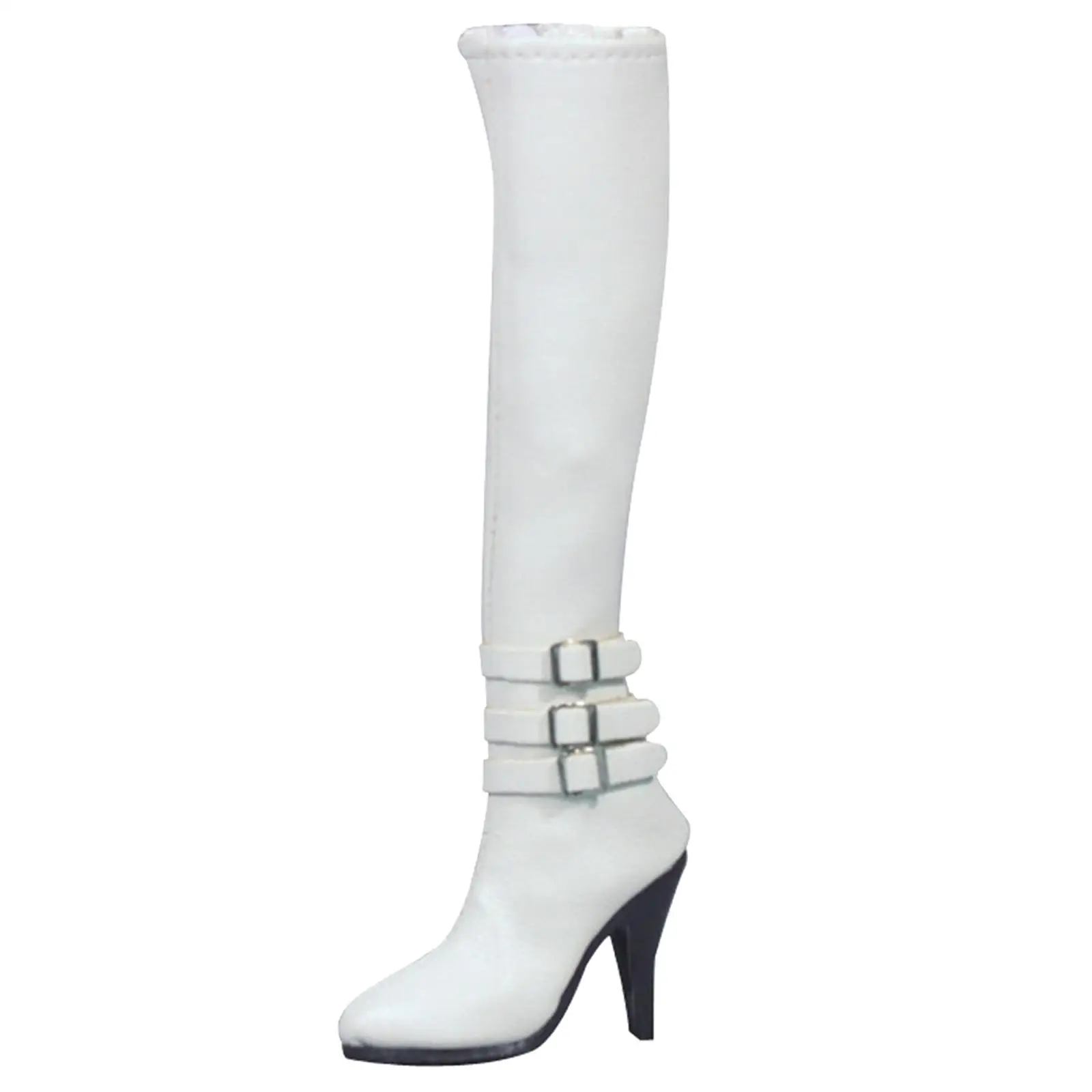 Botas de tacón alto para muñeca con cremallera de cuero - imagen 3
