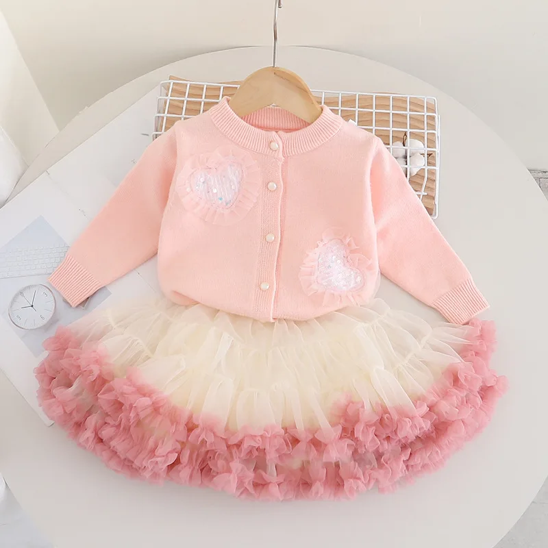 MILANCEL Falda gala de punto – Conjunto infantil para niña - imagen 4