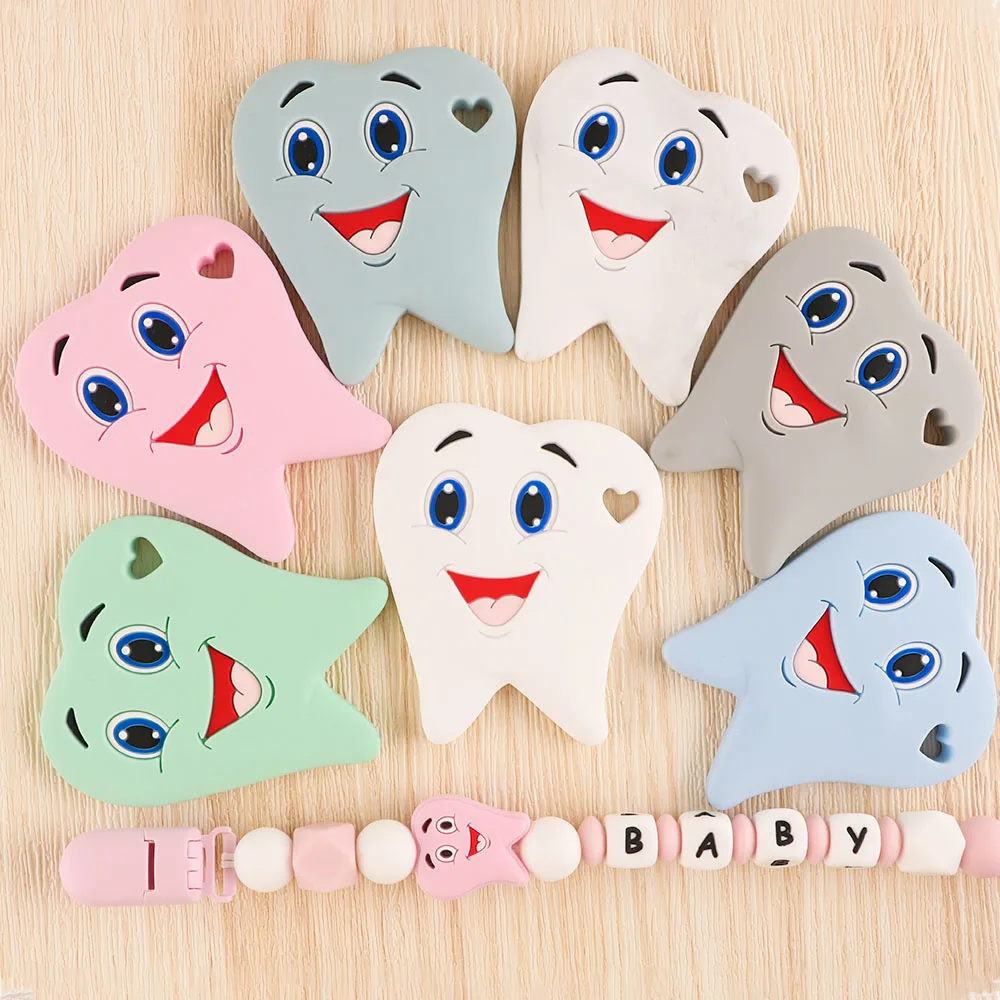 Kovict collar de dentición con cuentas silicona para bebés - imagen 3