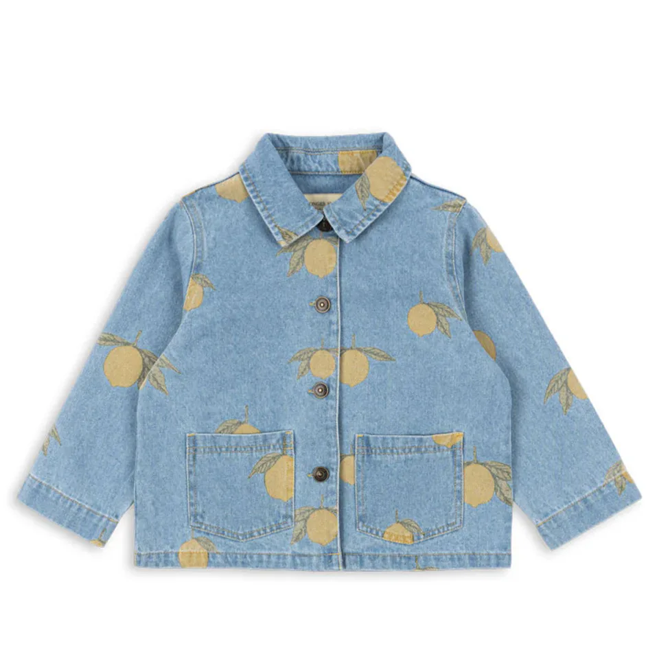 KS chaqueta de bebé con estampado limón, estilo retro - imagen 3
