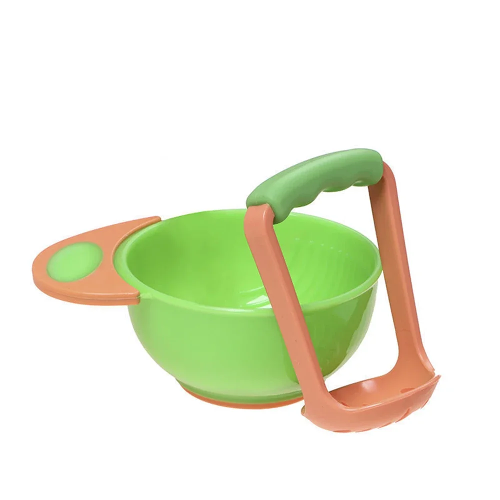 Juego de cuencos para puré y servir, triturador portátil bebé