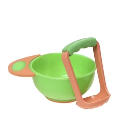 Juego de cuencos para puré y servir, triturador portátil bebé