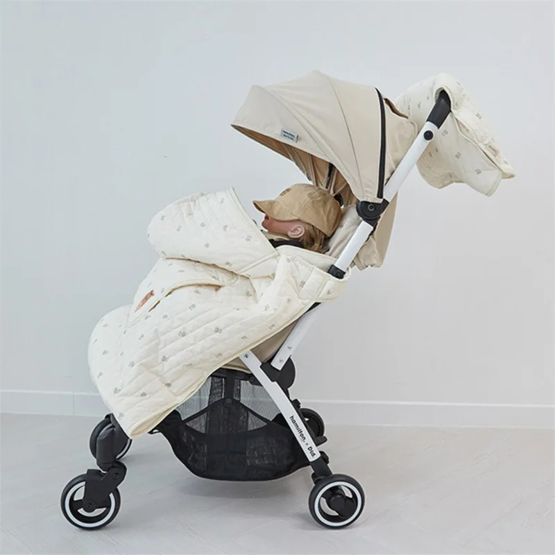 Poncho de lana suave cortaviento para bebé y cochecito - imagen 2
