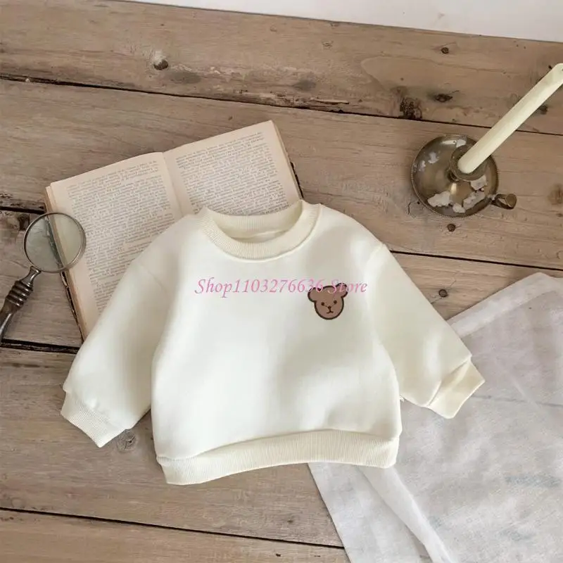 Sudadera infantil de algodón con estampado de ositos