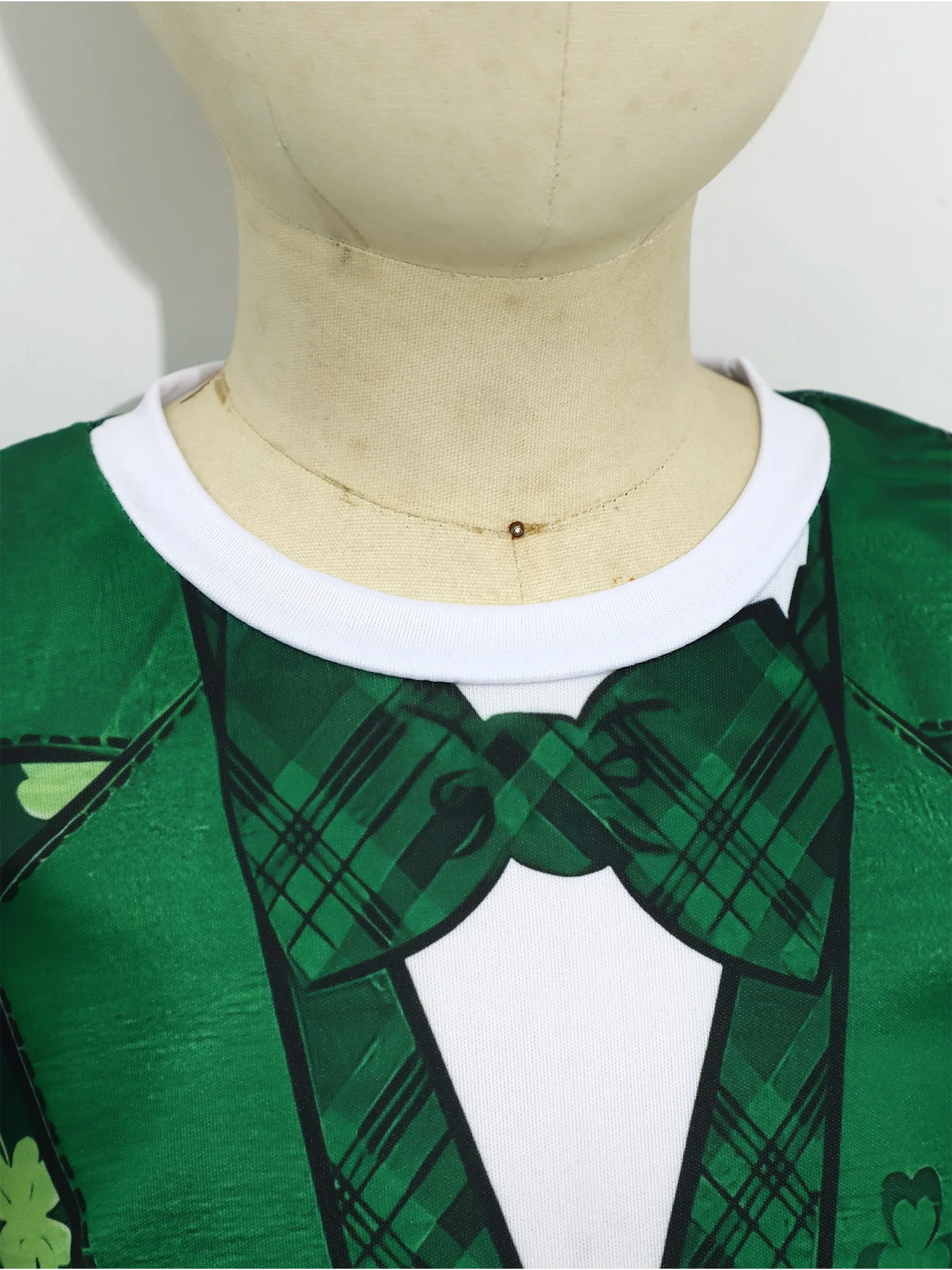 Camiseta infantil San Patricio dos piezas con estampado 3D y cuello - imagen 2