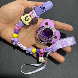 Chupete realista con funda higiénica antipolvo y clip cochecito