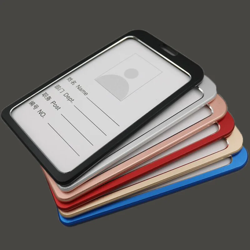 Portatarjetas de identificación de aluminio para empresa con cordón - imagen 4