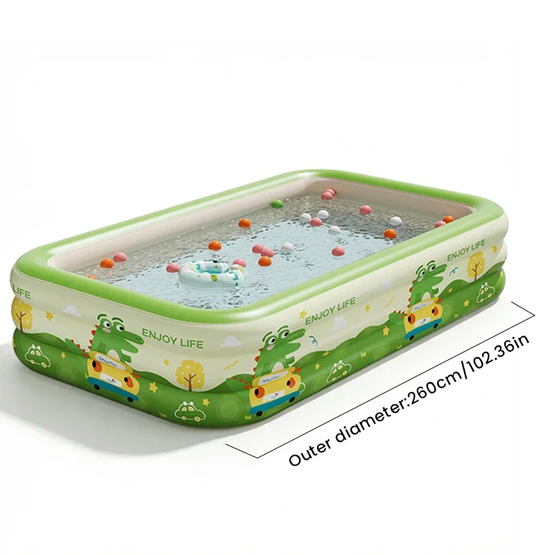 Piscina infantil inflable de paredes gruesas para jardín y hogar - imagen 2