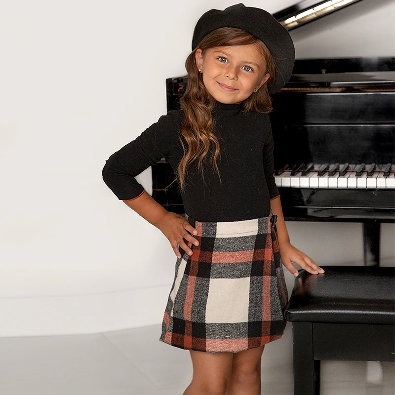Conjunto Ali-Plus Mousse de cuadros para niña y niño - imagen 4